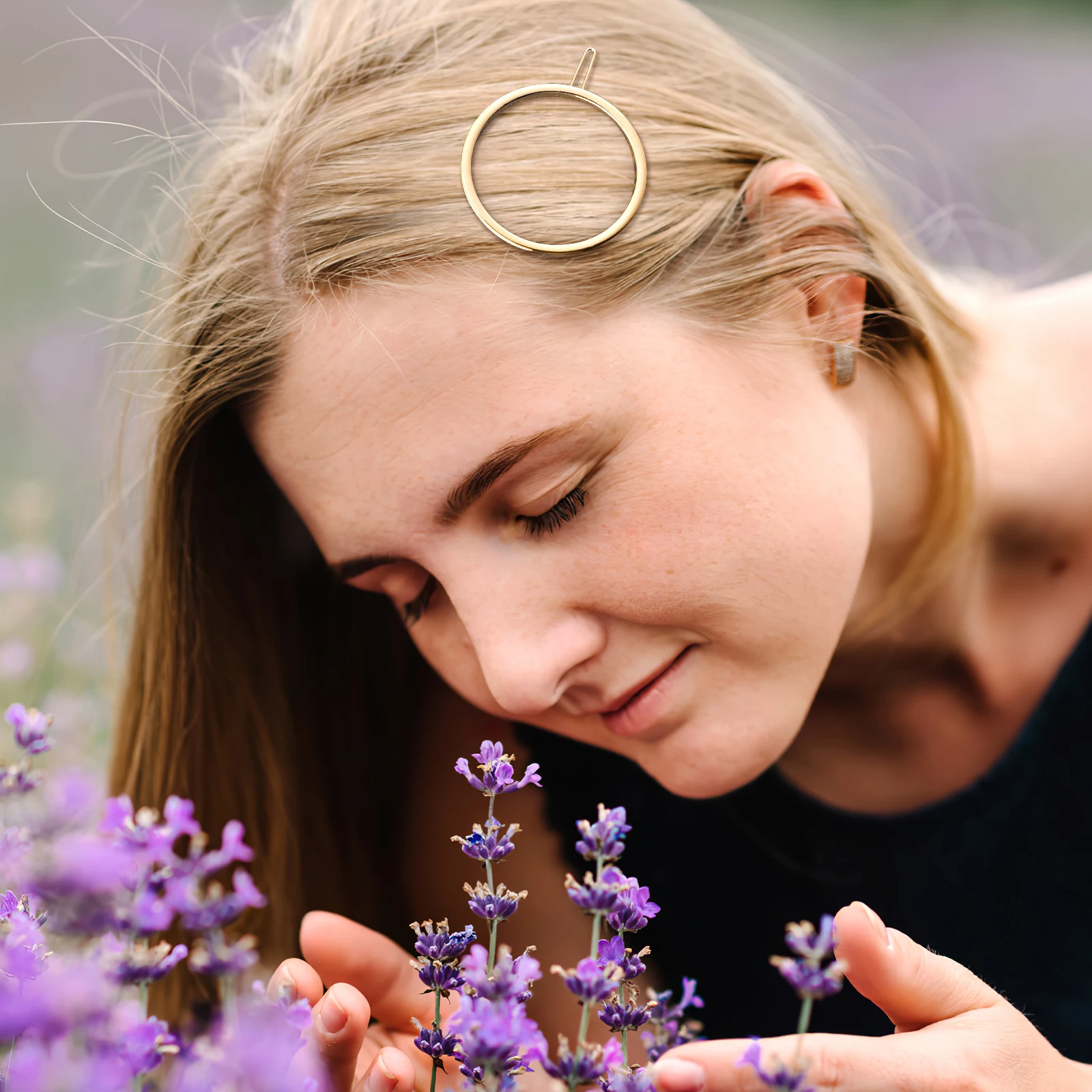 

2 pcs Hairpins Women Decorative Silver Bobby Pins Ponytail Claw Clips Round Hair Clips Headdress Daily Travel Gifts