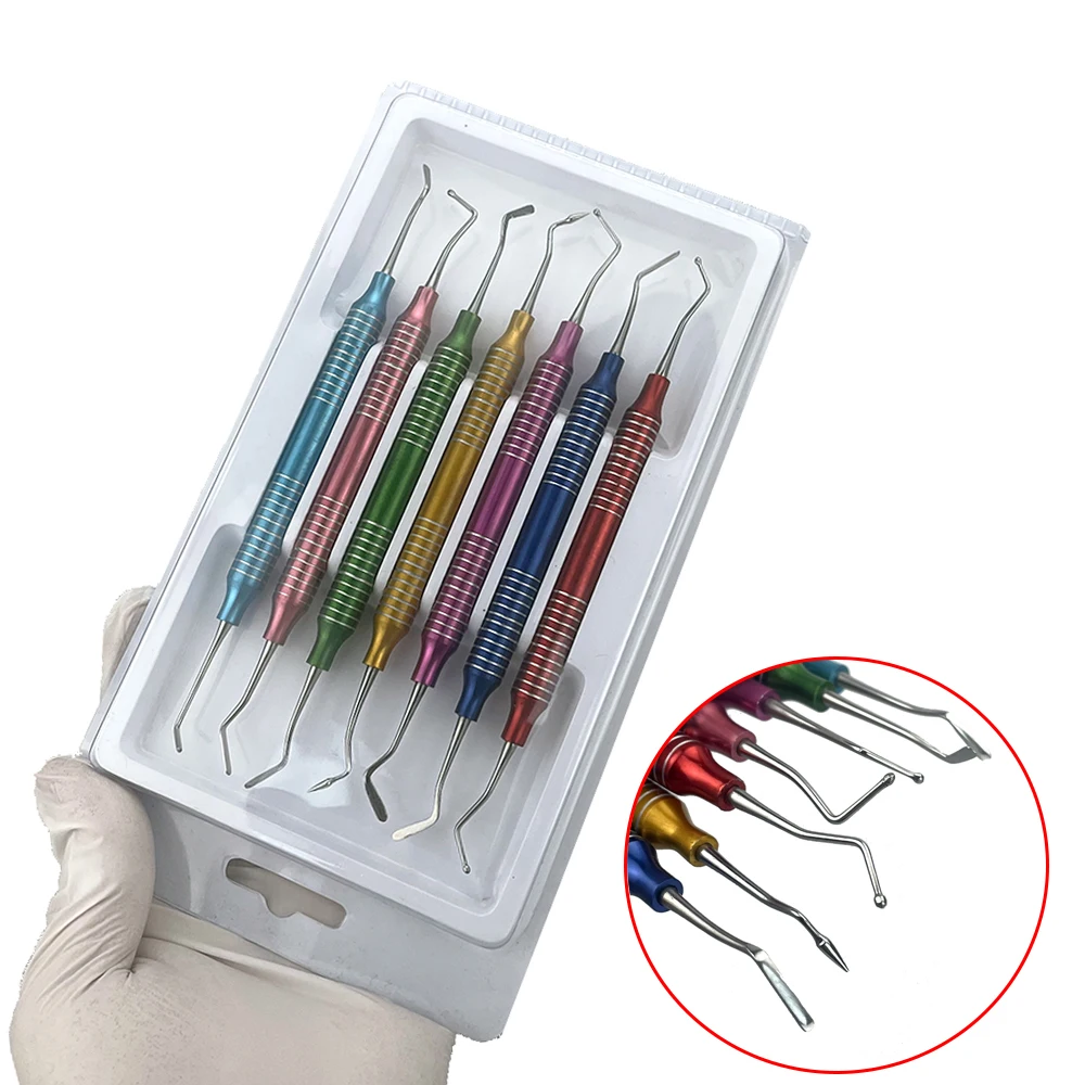 

7Pcs Dental Composite Resin Filling Restorative Instrument Filler Set Aesthetic Restoration Knife Dentist Spatula