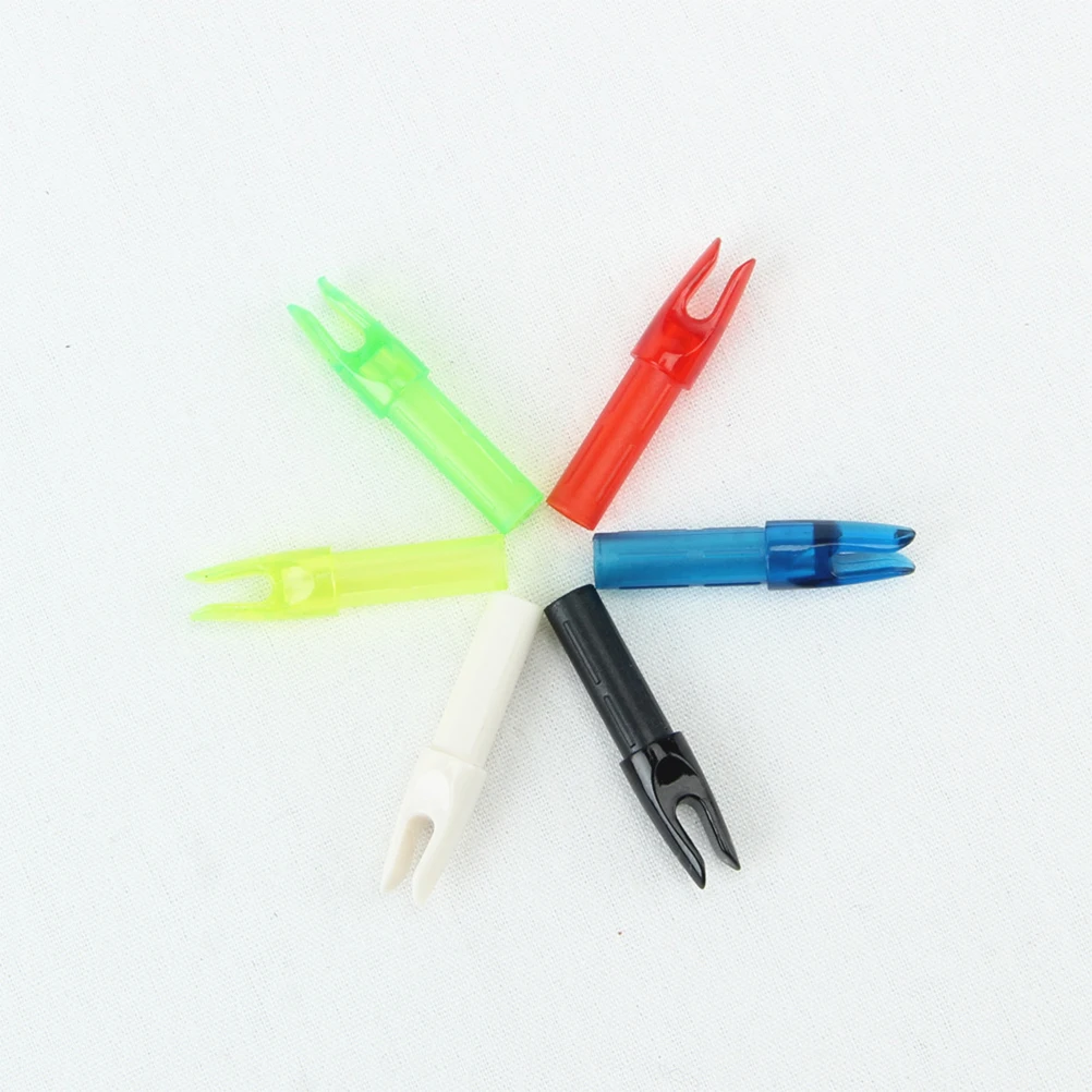 

20pcs Nock Accessories 6.2Mm Plastic Arrow Fitting For Hunting Archery Arrow Tail Replacement Parts Mixed Color