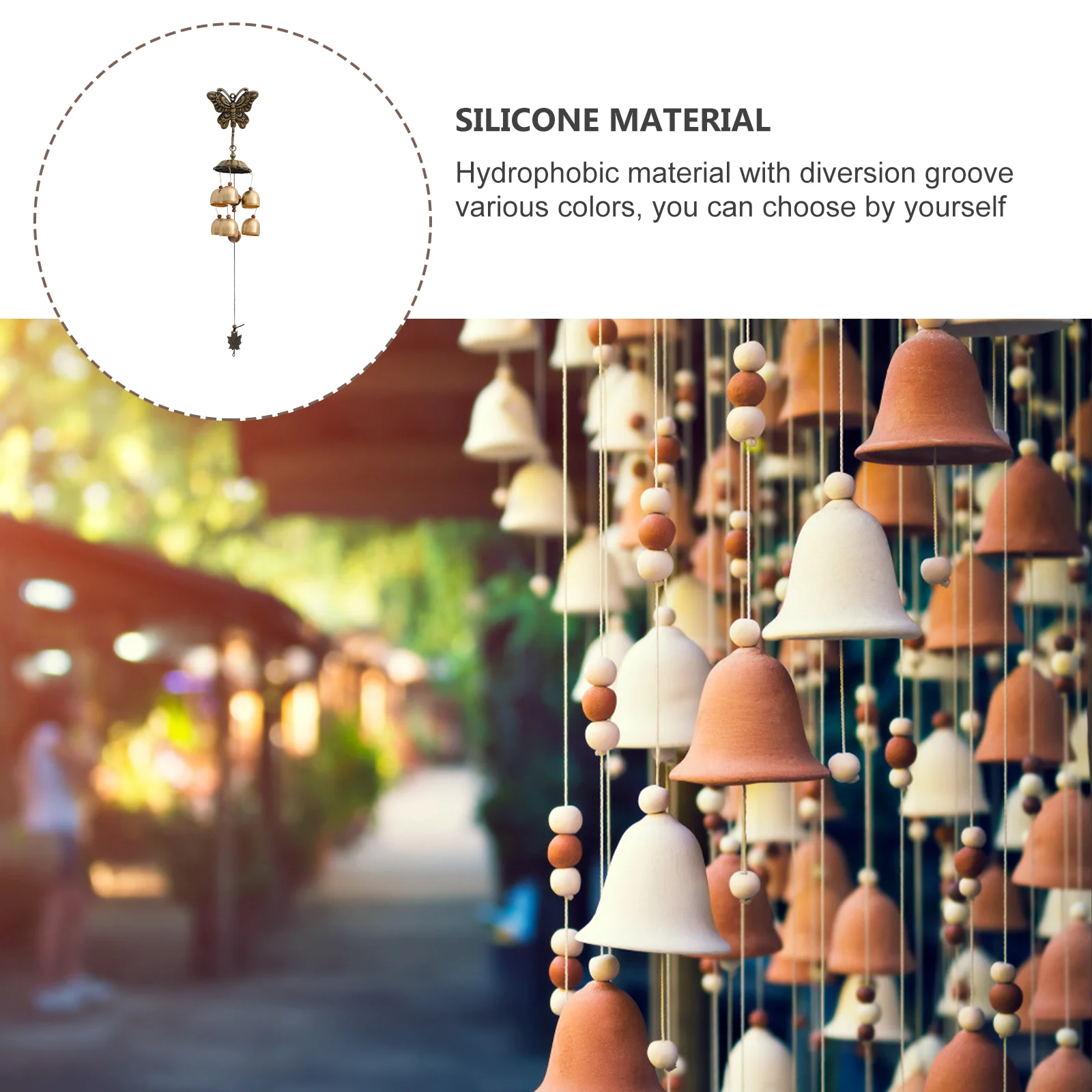 

1pc Copper Decoration Hanging Ornament Wind Chime Pendant Bedroom Yard Wind Bell Ornament Trees Adornment