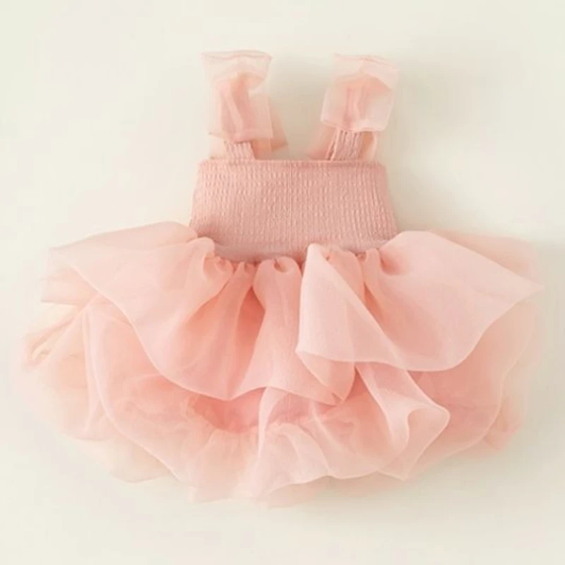 New Summer Sweet Tutu Dresses Baby Girls Princess Party Outfits Toddler Children Dress Kids Carnival Dress 2 4 5 6 Years Old