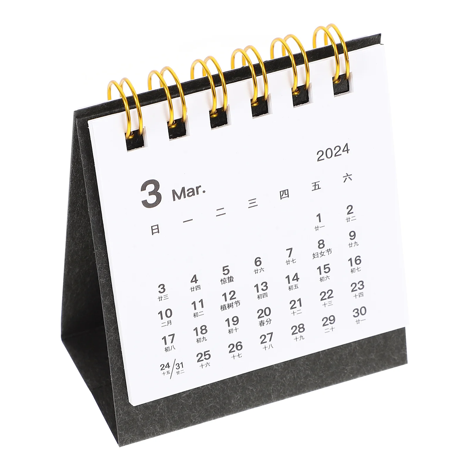 Schreibtischkalender, kreativ, dekorativ, Mini-Heimdekoration, einfacher Stil, Tischpapier, Büro, Geschenk, Haushalt, Desktop 2024, Tischplatte