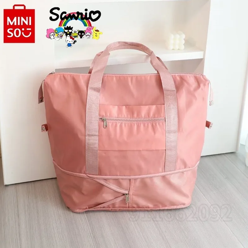 Miniso Hallo Kitty neue Frauen tragbare Reise handtasche Cartoon niedlichen Reise Aufbewahrung tasche große Kapazität Reisetasche wasserdicht