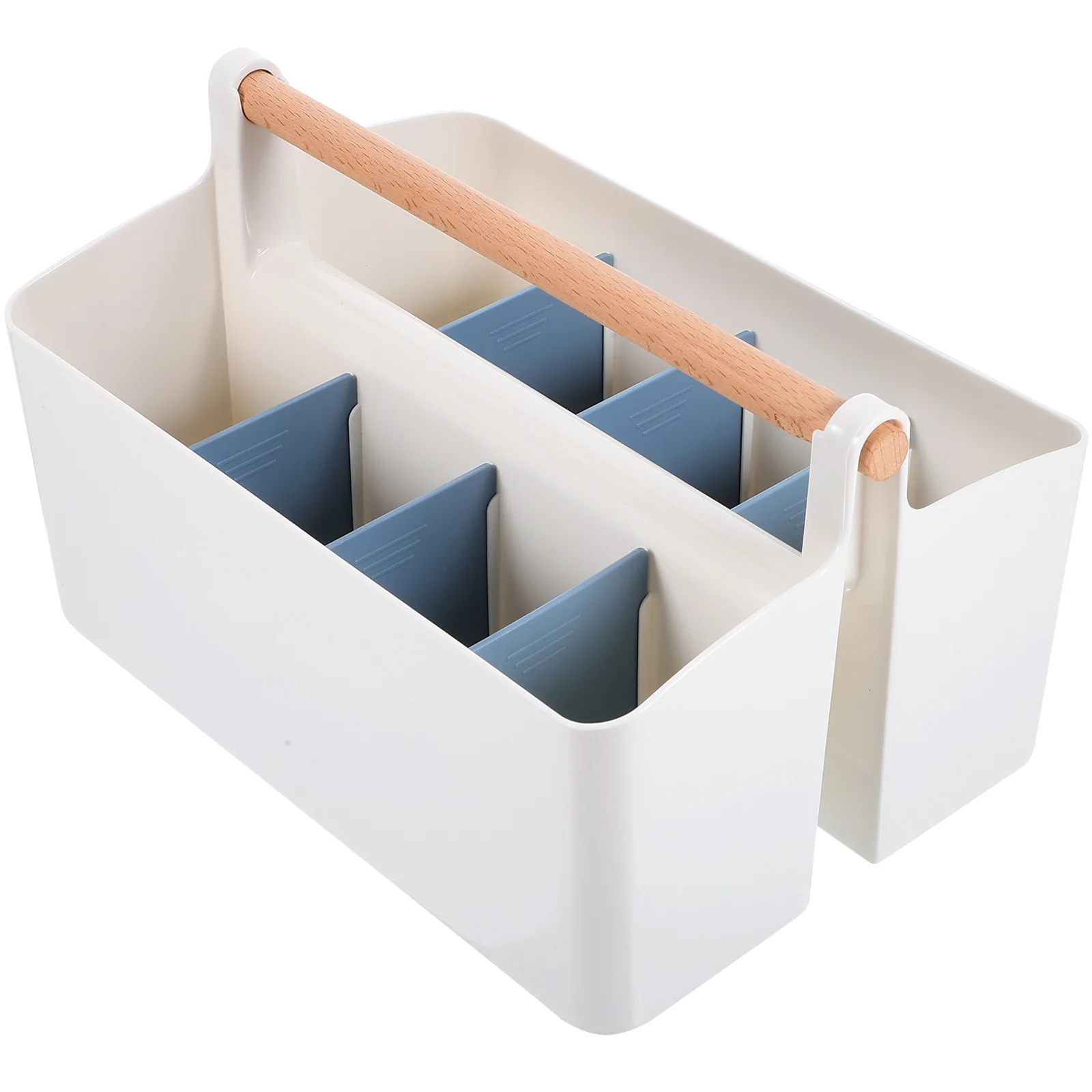 Multi-Grid Desktop Organizer Box Fine Workmanship Smooth Polishing Classified Storage for Stationery Pens Cosmetics Makeup