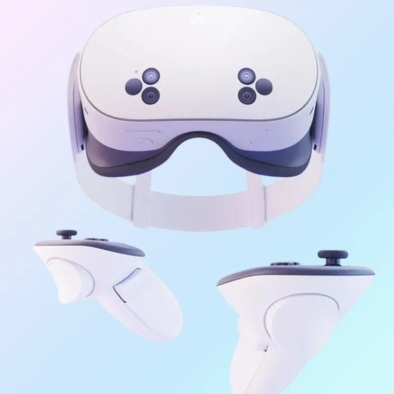 All‑in‑One VR Headset, Wireless Virtual Reality Smart Glasses with Motion Controllers for 3D Gaming Video Entertainment