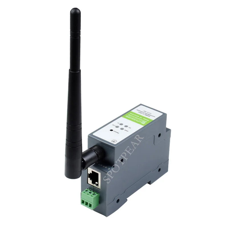 Rail-Mount Serial Server RS485 to WIFI/Ethernet Module Modbus MQTT Gateway