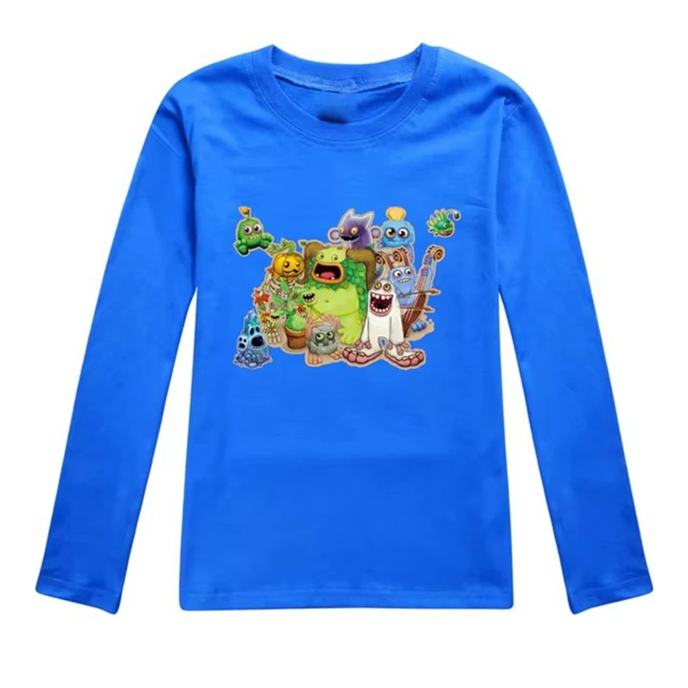 My Singing Monsters Kids Spring Summer T-shirt Teenage Girls Clothing Cotton Boys Tshirt Boutique Children Tees O-Neck Tops