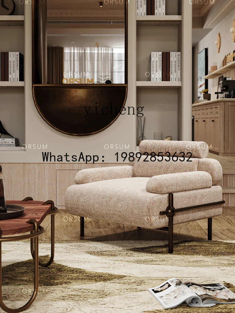 original Gna sofa single sofa simple medieval creative fabric leather model