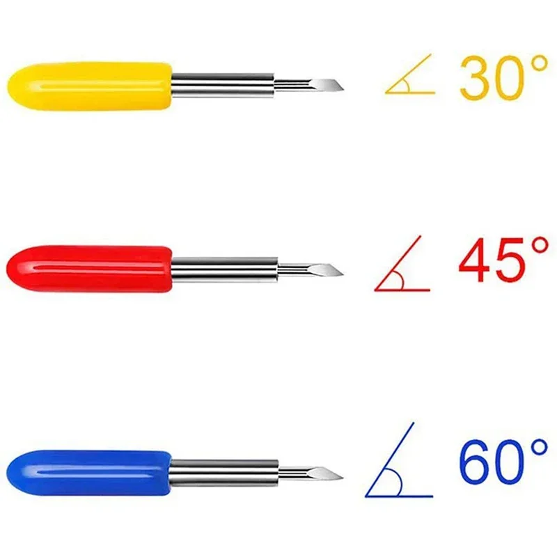 สีดำ/ สีชมพู/ทองลึกตัดที่อยู่อาศัยที่มีใบมีดเปลี่ยนสำหรับ cricut สำรวจ Air2/ Air3 /cricut ชง45/60 ° ใบมีดพล็อตเตอร์