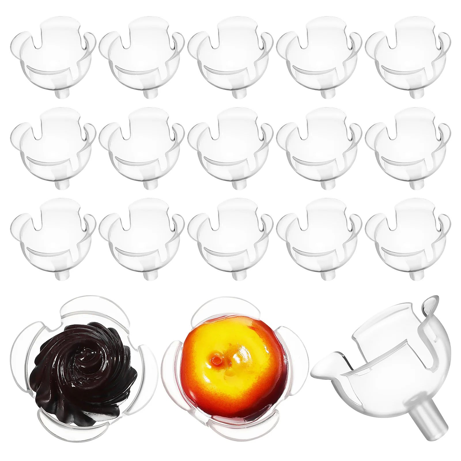 

100 Pcs Chocolate Torus Truffle Liner Candy Cup Holder Chocolates Jelly Fixed Base Bracket Mother