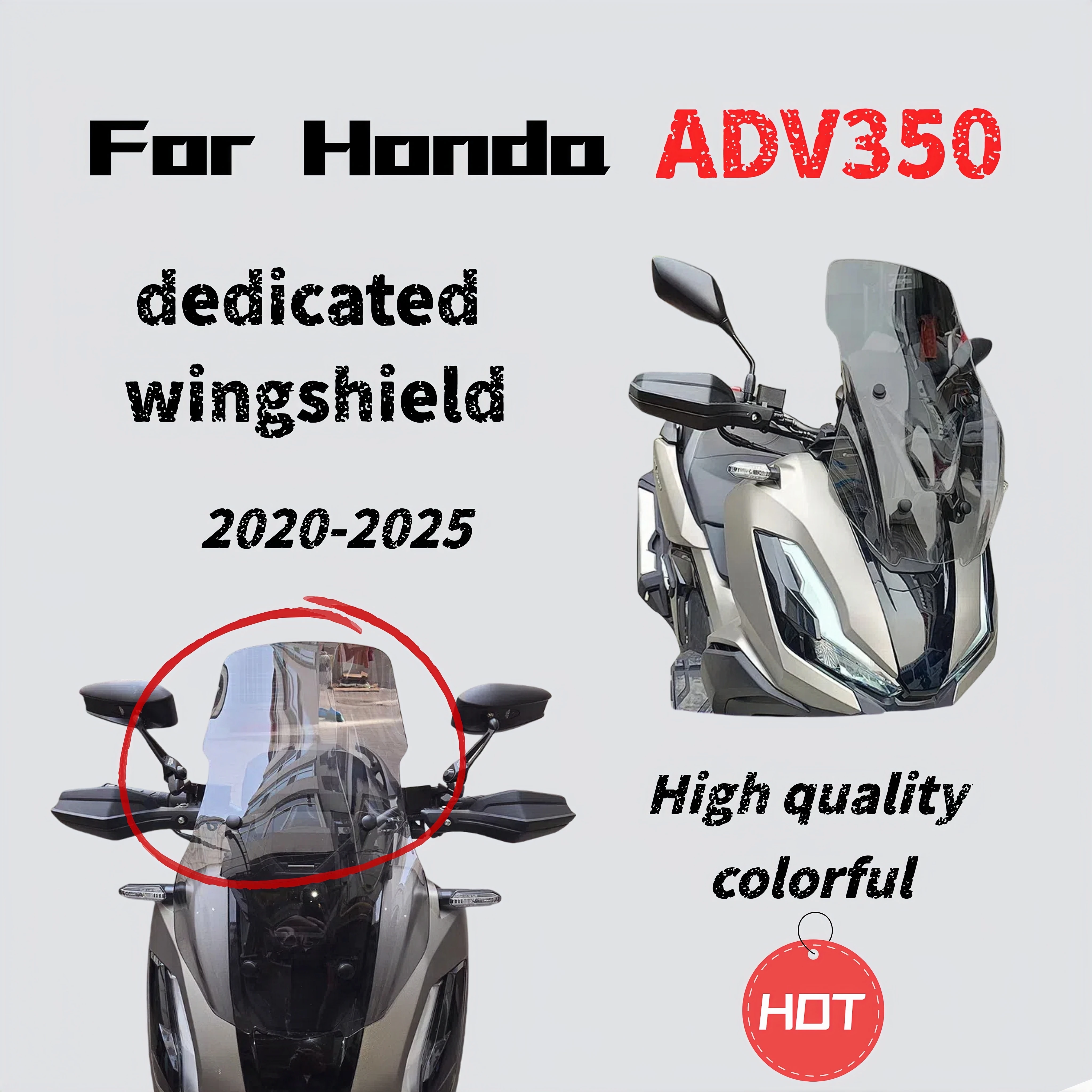 

Для Honda ADV350 (2022-2025) детали переднего лобового стекла, дождевик