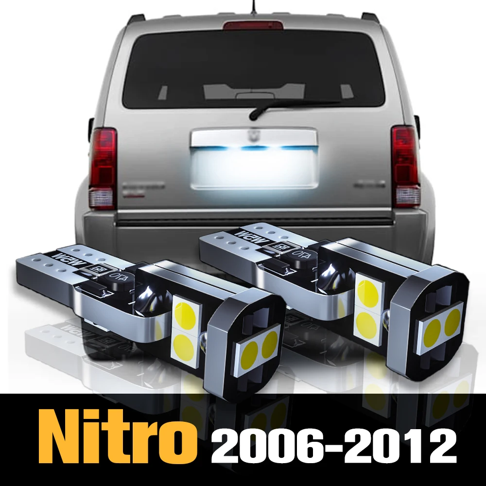 

2pcs Canbus LED License Plate Light Lamp Accessories For Dodge Nitro 2006 2007 2008 2009 2010 2011 2012