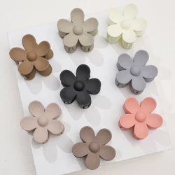 Frosted Flower Grab Clip Hair Accessories Back of the Head Plate Hair Sweet Five Petal Flower Hair Grab Female Temperament