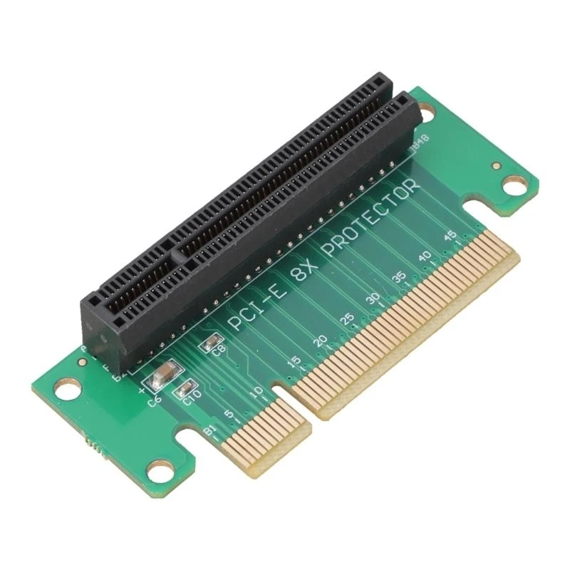 E74D PCIE 8X Risers Card 90 Degree PCIE 8X to 8X Slot Extender Protector Part Accessories for 1U Server Case