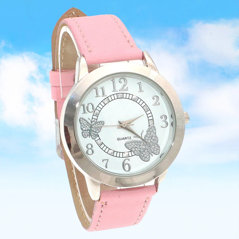 

Elegant Butterfly Design Quartz Wristwatch for Women Dress Watch Ladies Fashion Accessory Kids Montre Femme Relogio Feminino