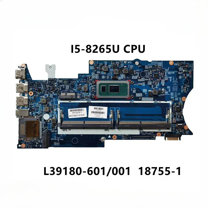 For HP X360 14-BA Motherboard I5-8265U 18755-1 L39180-601 L39180-001 L41253-601