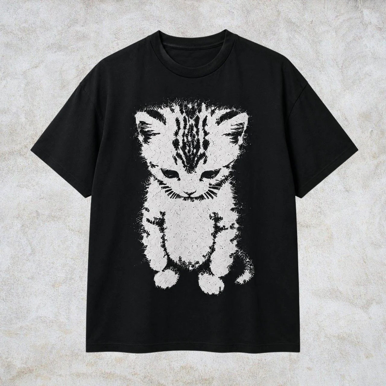 2026 Sommer Harajuku T-Shirts mit Buchstabengrafik Y2k Oberteile Katzen-Print Damen High Street T-Shirt Streetwear Vintage Tee Kleidung – Detail 4