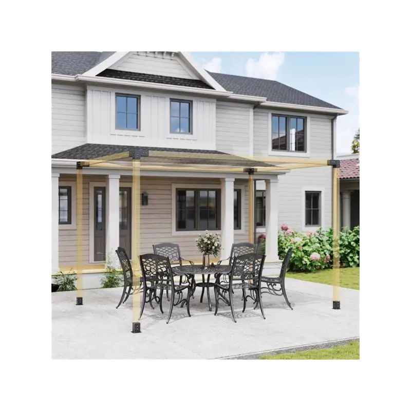 إطار مظلة محمول للظل الخارجي، نظام دعم خيمة الحماية من الأشعة فوق البنفسجية، سهل التجميع وتصميم خفيف الوزن للتخييم #2