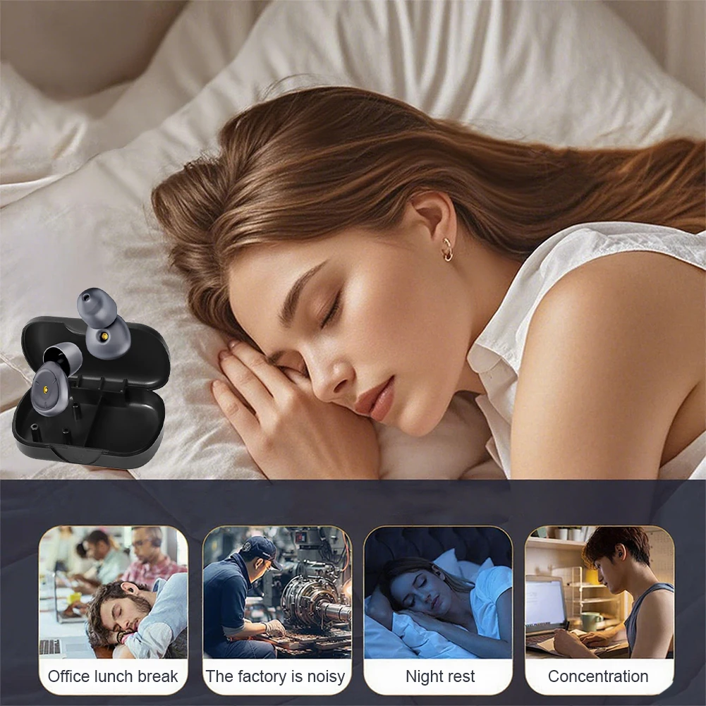 سيليكون إلغاء الضوضاء سدادات عزل الصوت تصفية سدادات النوم المهنية لينة مكافحة الضوضاء الإسفنج النوم سدادات الأذن