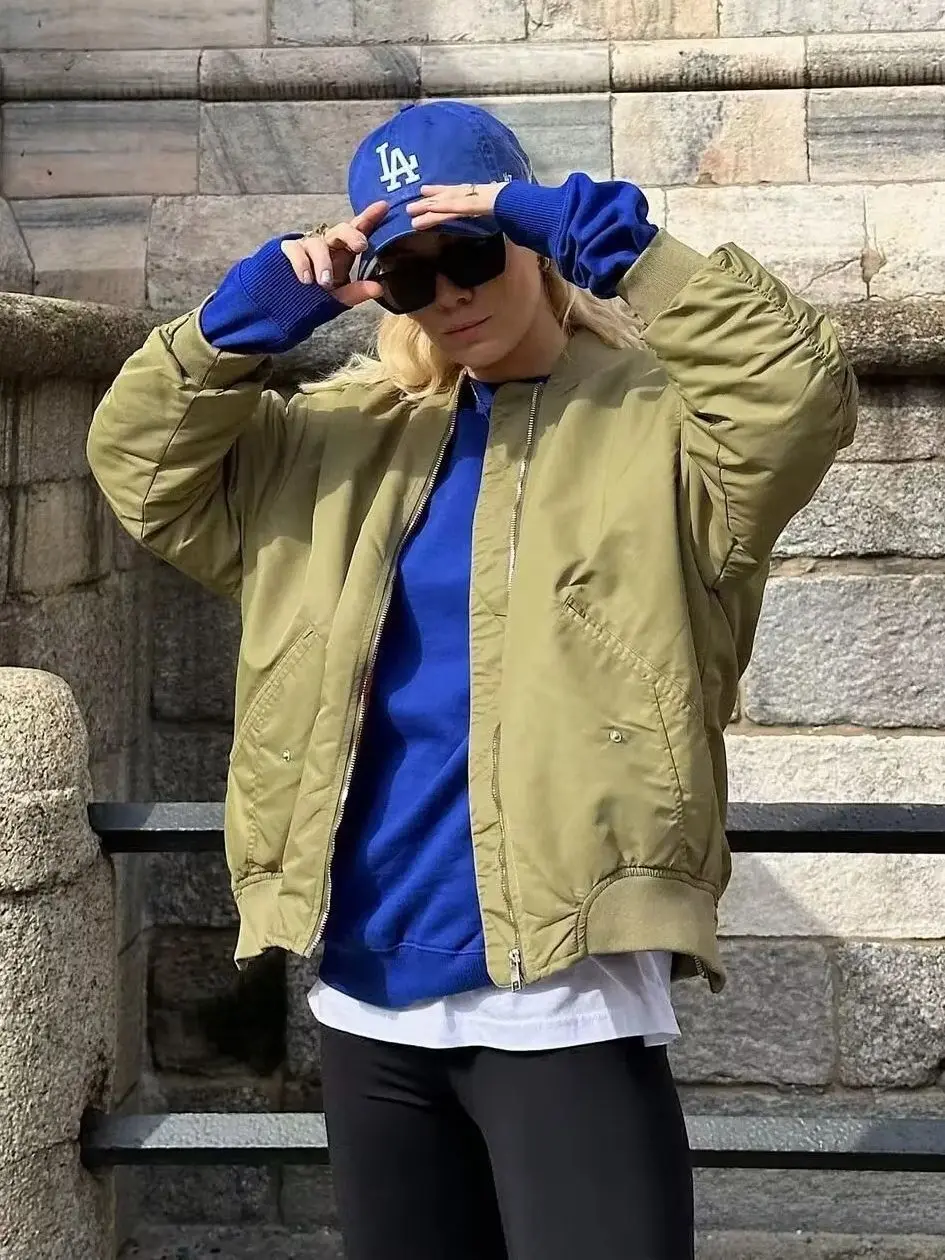 

Bomber Jackets Womens Jacket American Style Winter Woolen Embroidered Fitted Vacation Bohemian Romantic Graceful Feminine Sweet