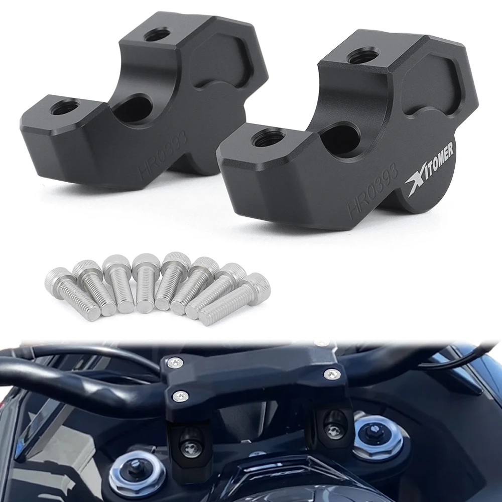 Motorcycle Handlebar Risers 30mm with 20mm offset For ZONTES 703F 2024-2026 KOVE 800X 2023-2026 625X For Honda CTX 1300 CTX 700