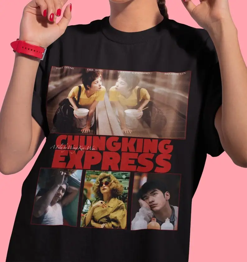 Chungking Express Movie T-shirt, Unisex Vintage Retro Movie Tee Shirt, Gift for Movie Lovers, Washed Oversized Shirt, Wong Kar-W