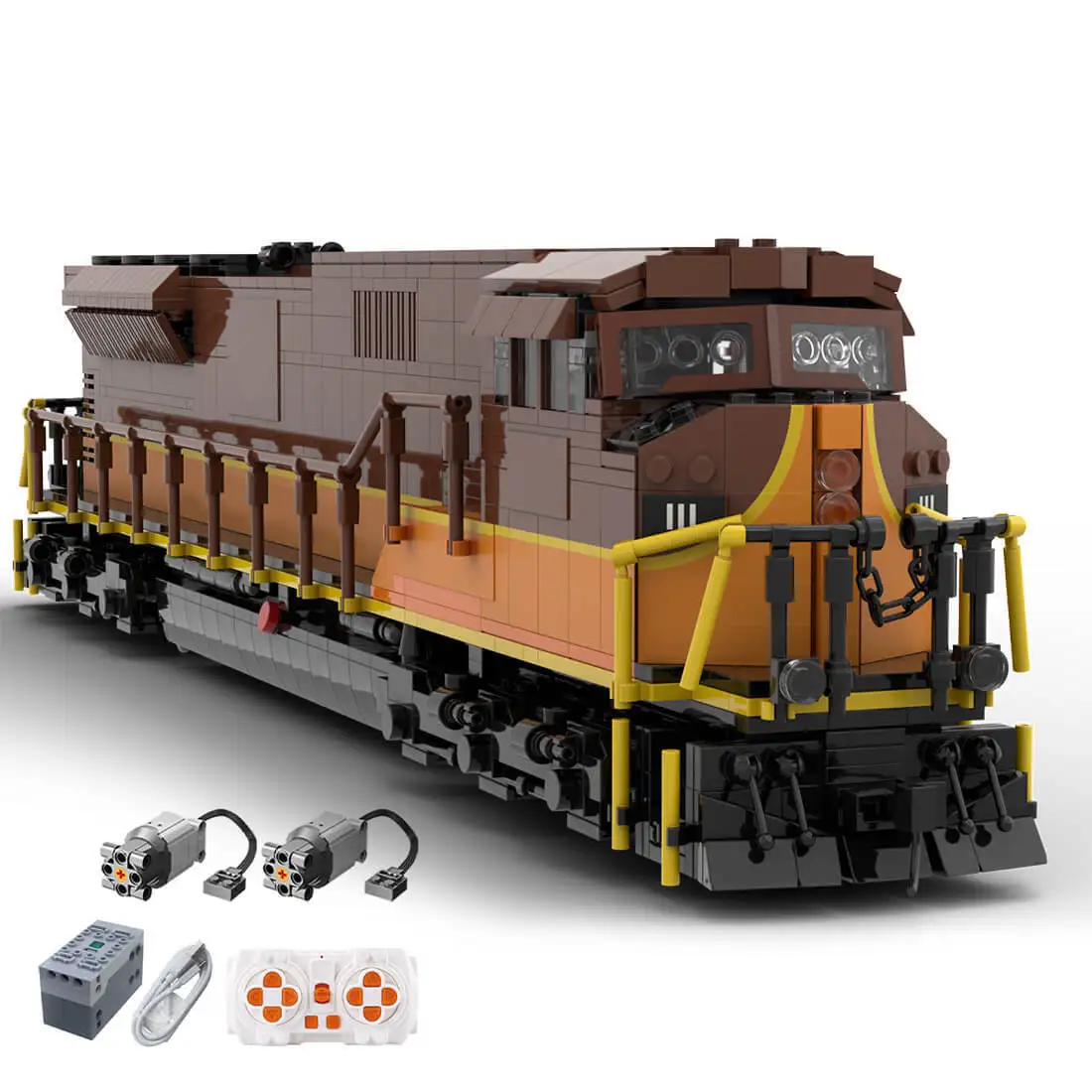 

Custom MOC-127575 EMD SD90/43MAC Iowa Pacific Holdings Train Model(2243PCS）