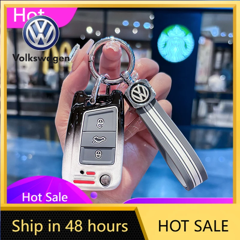 

Чехол-корпус для выкидного ключа VW GTI GOLF 2026, для автомобилей VW VOLKSWAGEN Golf 7 MK7 Tiguan MK2, а также для Seat Ateca Leon