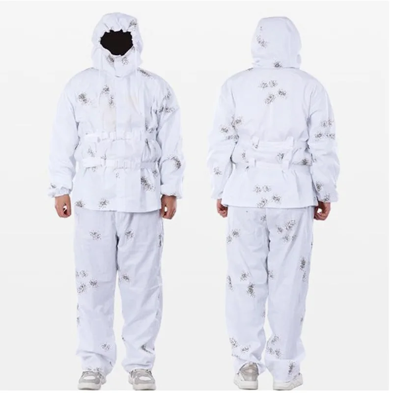 Snow White Camouflage Ghillie Suit Set 2