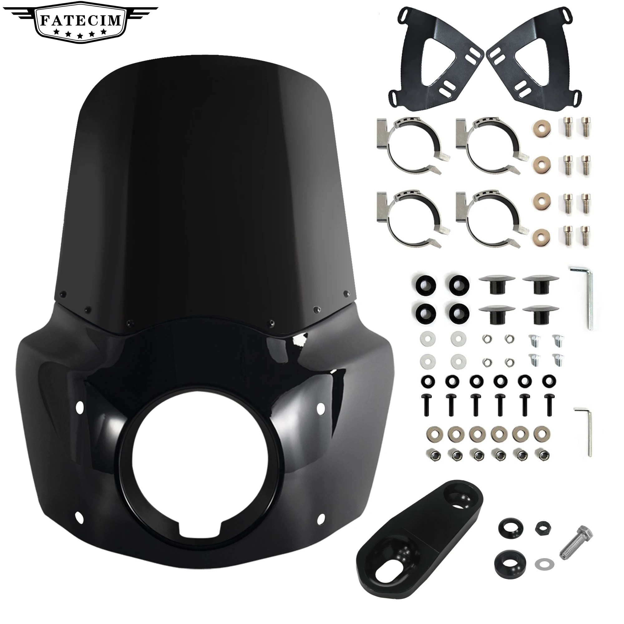 15-Zoll-Motorrad-Frontverkleidung für Road Warrior Verkleidung für Harley Sportster 883 Iron 883 XL883N XL1200