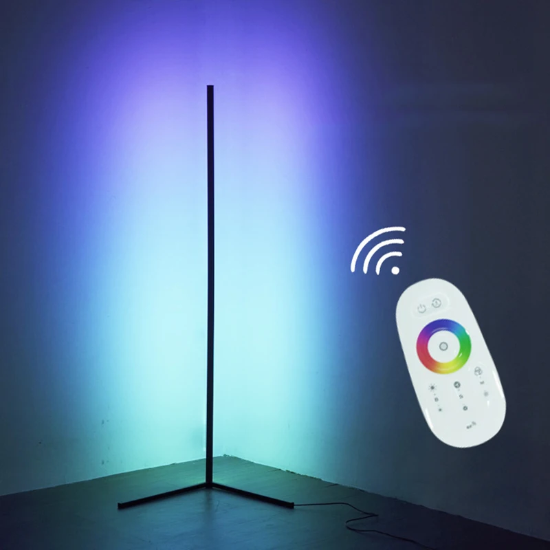 

Modern LED Floor Lamp RGB Corner Decoration Home Bedroom Living Room Bedside Atmosphere Colorful Club Indoor Standing Lighting