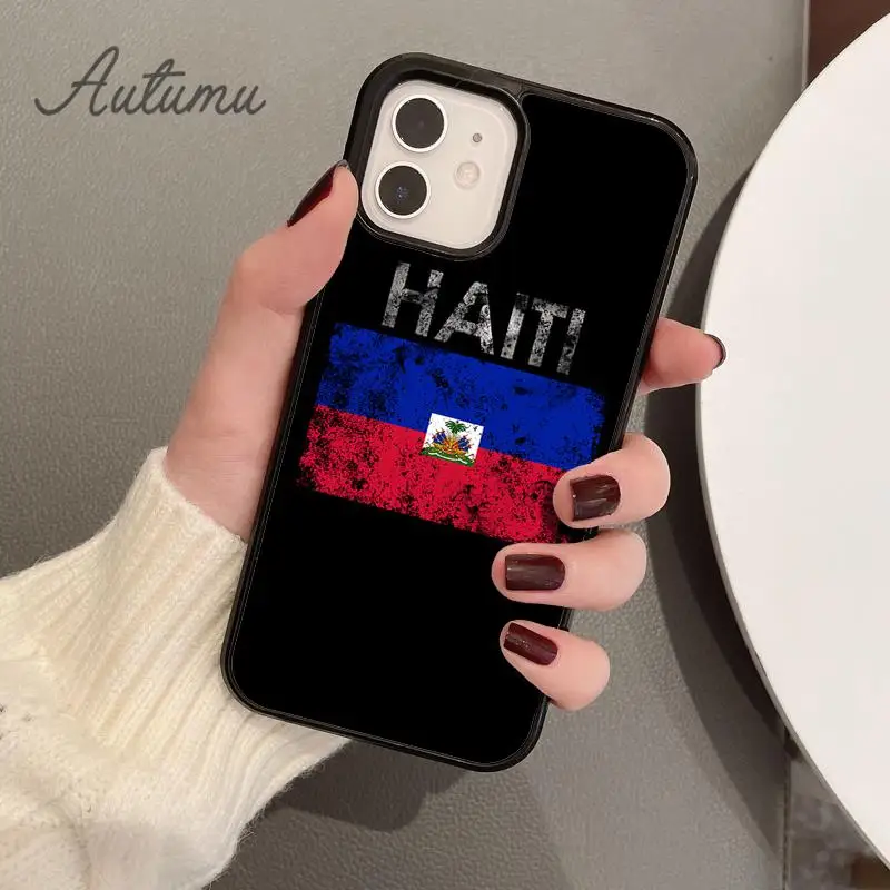 Haiti Haitian Flag Phone Case for iPhone 15 16 SE2020 11 12 13 14 Pro Max mini 6 7 8 Plus coque Fundas Shell