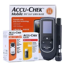 AccuChek Mobile Blood glucose Meter Test Strips Accu Chek Diabetic Glucose Blood Suger Meter 1 order Home self-service Cassette!