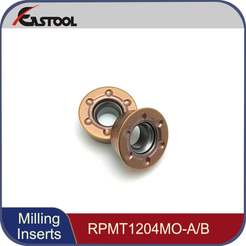 

Free shipping 10pcs RPMT1204-MO Milling Cutter Surface Milling Tool CNC Cemented Carbide Inserts for Steel Parts Stainless Steel