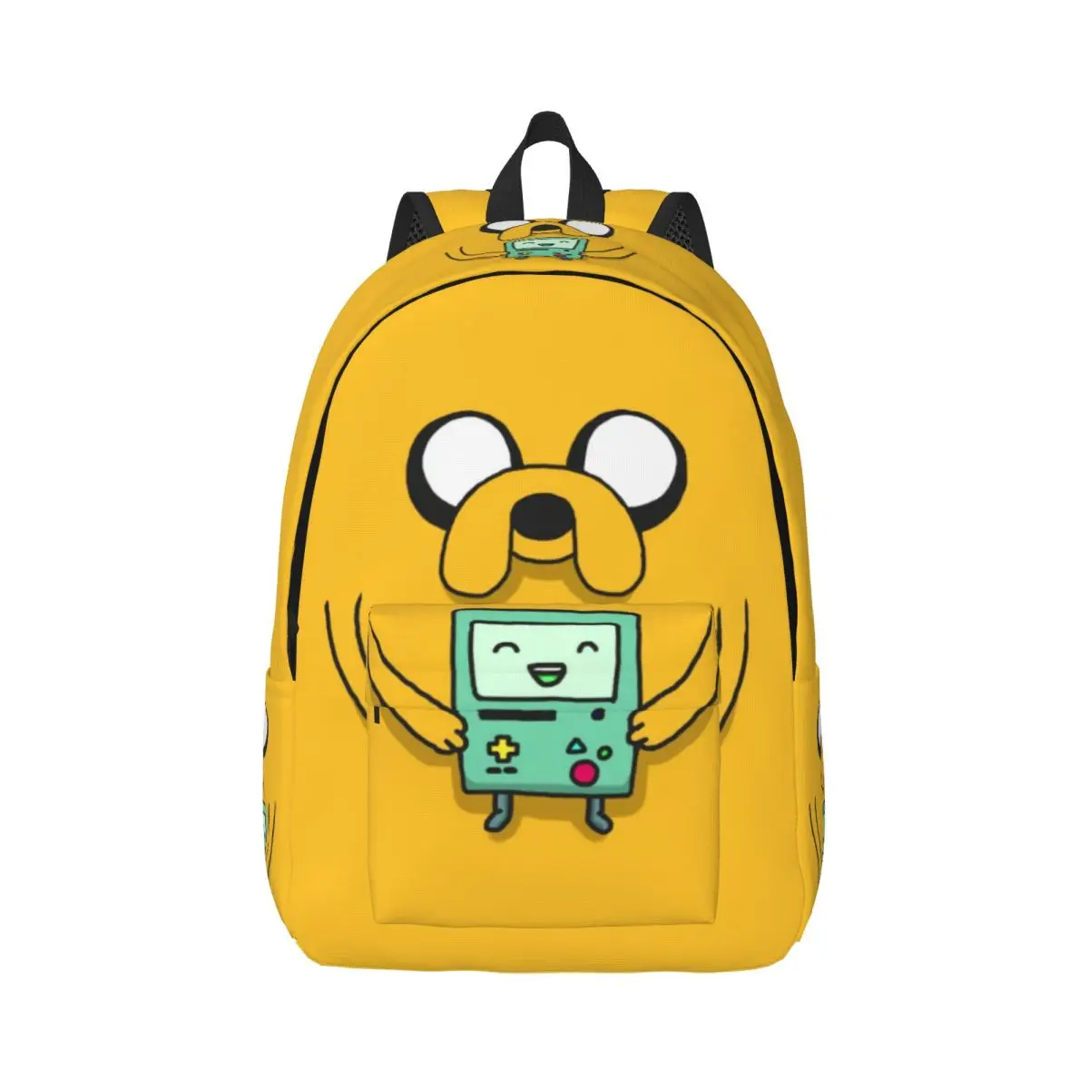 

Jake A-Adventure Time For Girls Boys Fashionable, fully printed, and comfortable student backpack.