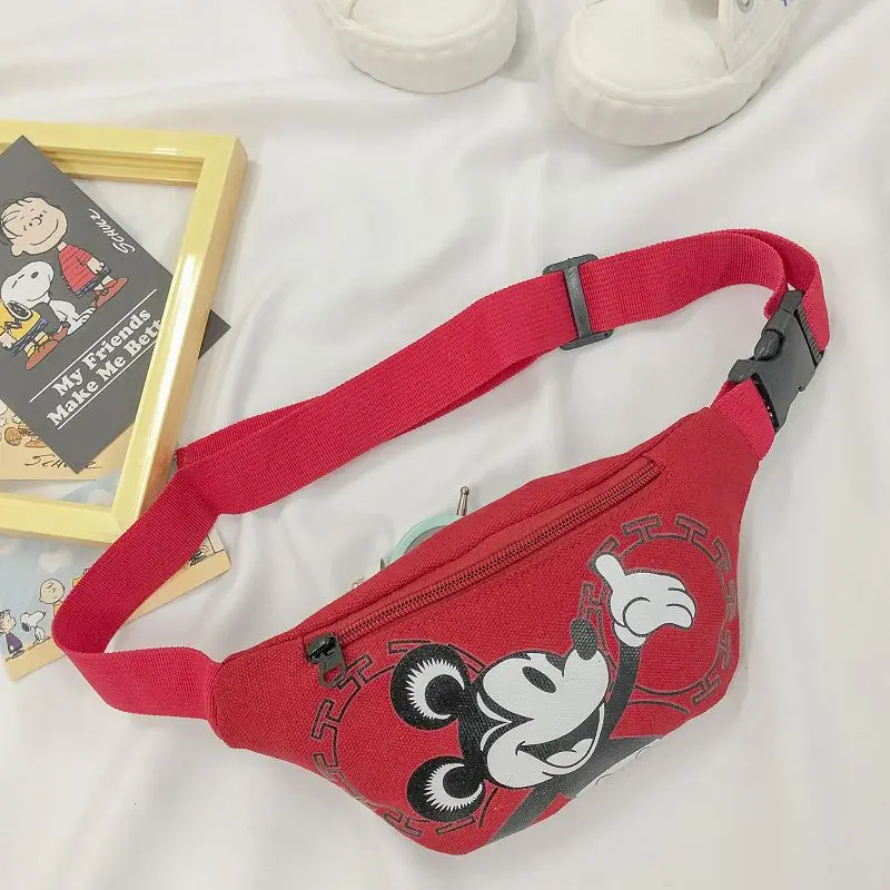 Disney Mickey Mouse chest bag Cute Children\'s Chest Bag Girl Boy Messenger Bags Minnie Mickey Waist Bags Coin Purse Gifts