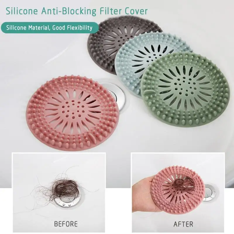 Kitchen Bathroom Sink Sewer Filter Bath Hair Catcher Shower Cover Floor Drain Strainer Anti Clog Stopper Bathroom Accessories