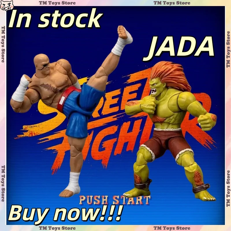 

JADA Street Fighter Anime Action Figure Blanka Sagat Vega Figurine Pvc Statue Desk Decoration Collection Model Gift Toy in Stock