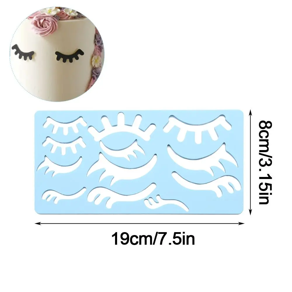 Acrylic Unicorn Eyelashes Mold Baking Accessories 3D DIY Chocolate Scrapbook Stamp Cutting Die Fondant Cake Decorating Tool