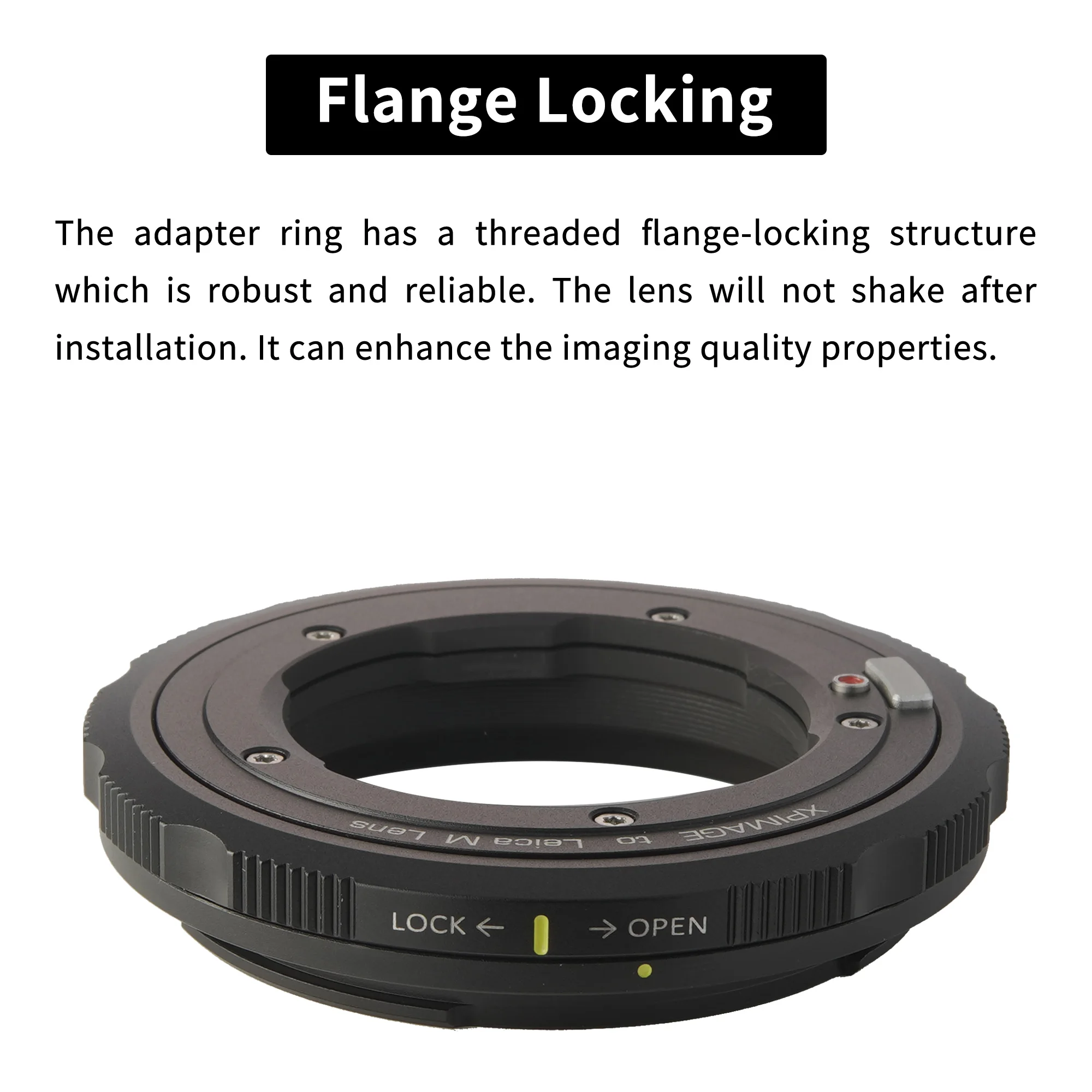 

XPIMAGE Lens Mount Adapter for Leica M Lenses to Sony E Cinema Cameras Positive Locking