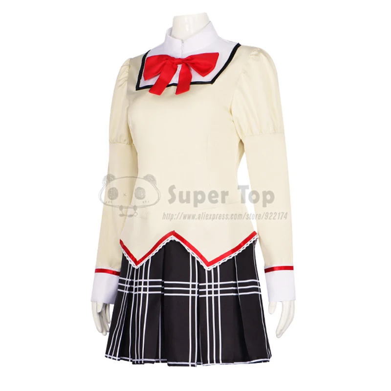 Puella Magi Madoka Magica Kaname Madoka Tomoe Mami Miki Sayaka Cosplay Costume for Women Girls School Uniform Halloweeen Clothes