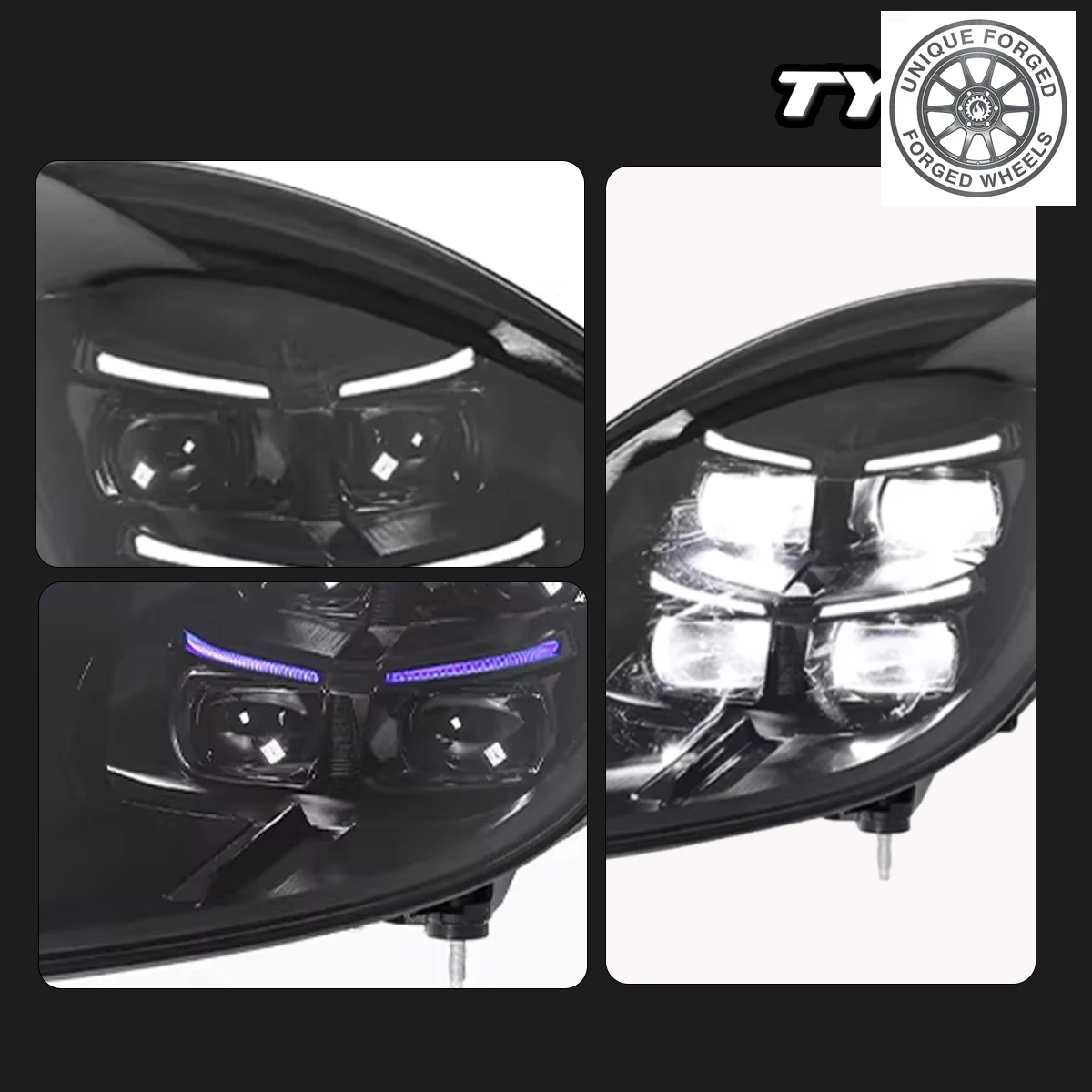 

Фара BCCar для Cayman 718 (2016-2023), модифицированная под новые динамические светодиодные ДХО и указатели поворота, автоаксессуар