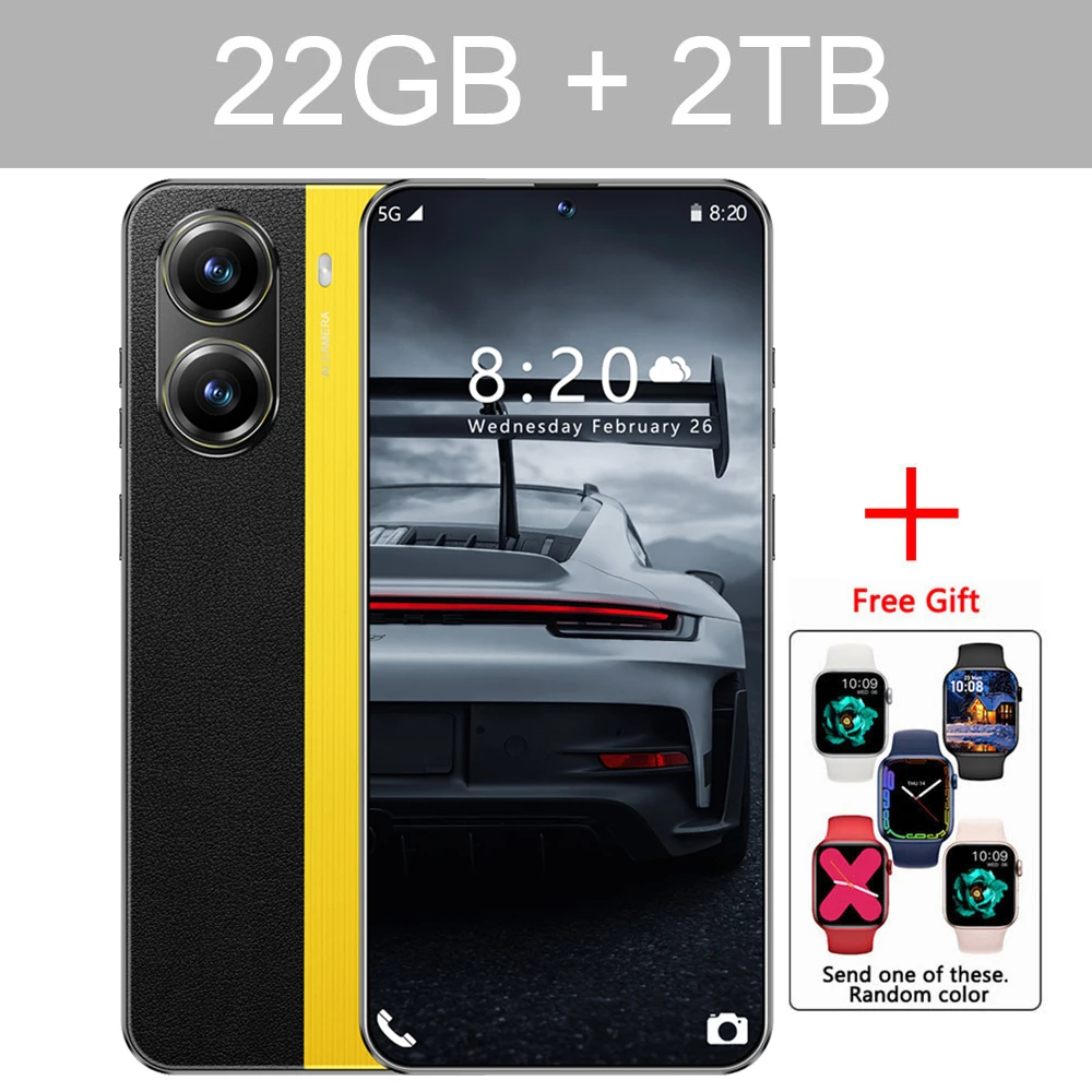 2025 Nieuwe X7 Pro Originele Mobiele Telefoons 7.3inch HD Scherm Smartphone 7800mAh 5G Global Versie Mobiele telefoons Android 14 Mobiele Telefoon