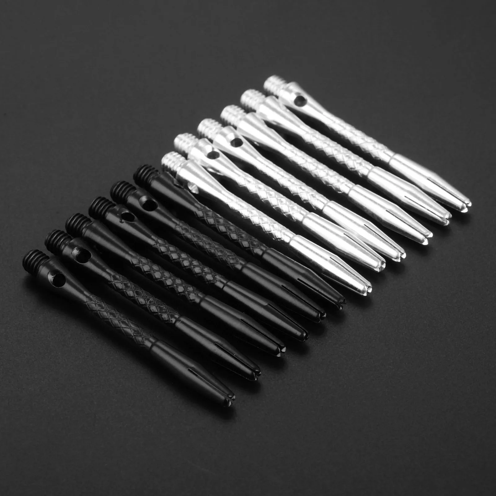 12 Pcs Aluminum Alloy 45mm Darts Shafts 4.5mm Screw Thread Dart Stems Pole Metal Rod Darts Accessories Dardos Replacements