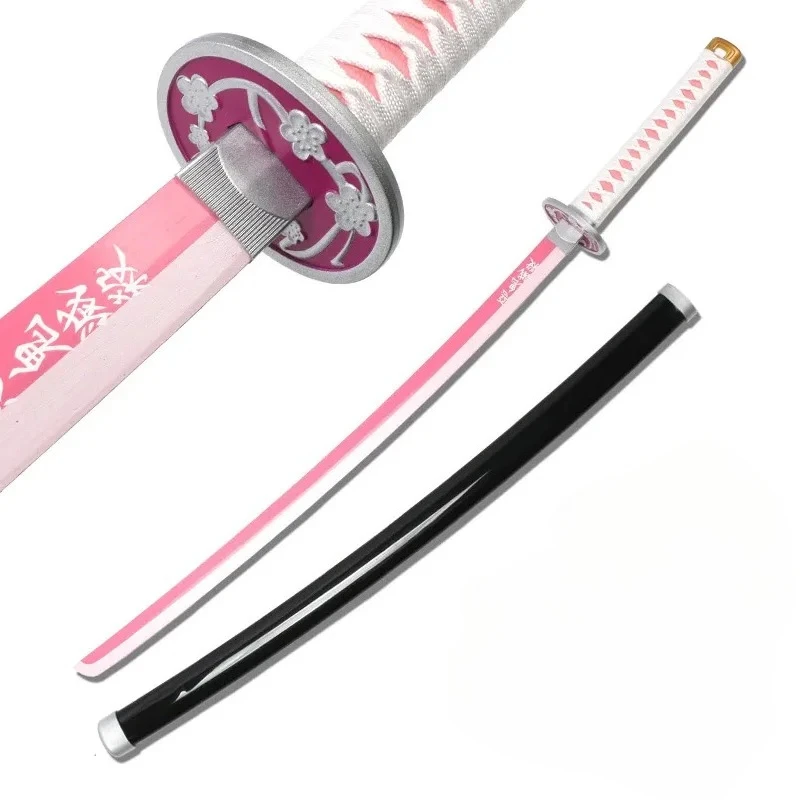 

104cm Anime Devil Killer Katana Wooden Sword Model Cosplay Accessories Chestnut Blossom Fall Fragrance Naihu Costume Props