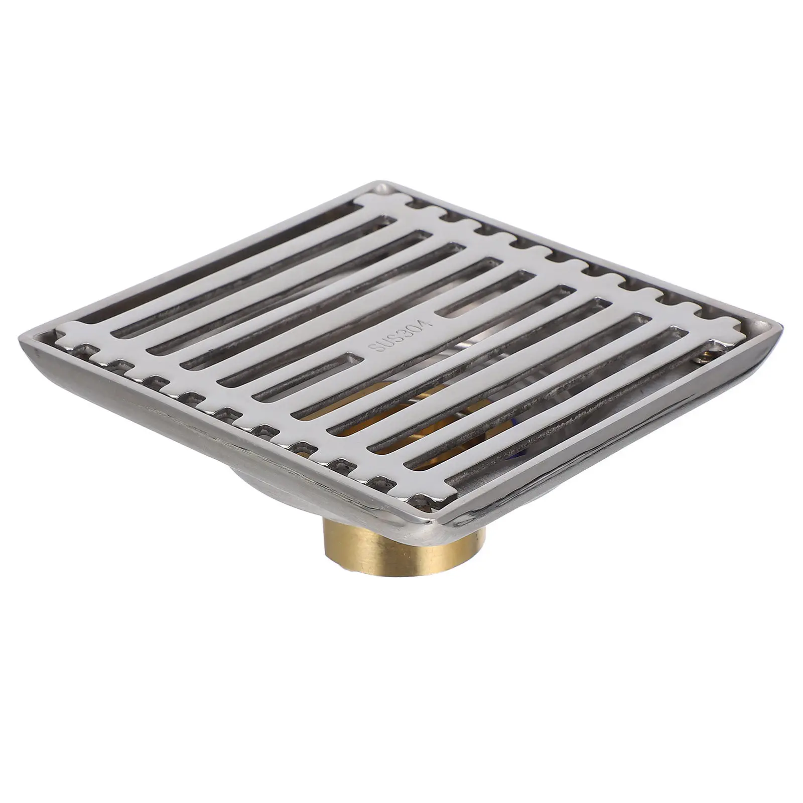 

Прочный напольный слив из нержавеющей стали с высокой пропускной способностью для ванной комнаты и душевой, с защитой от запаха и улавливанием волос, крышка-фильтр