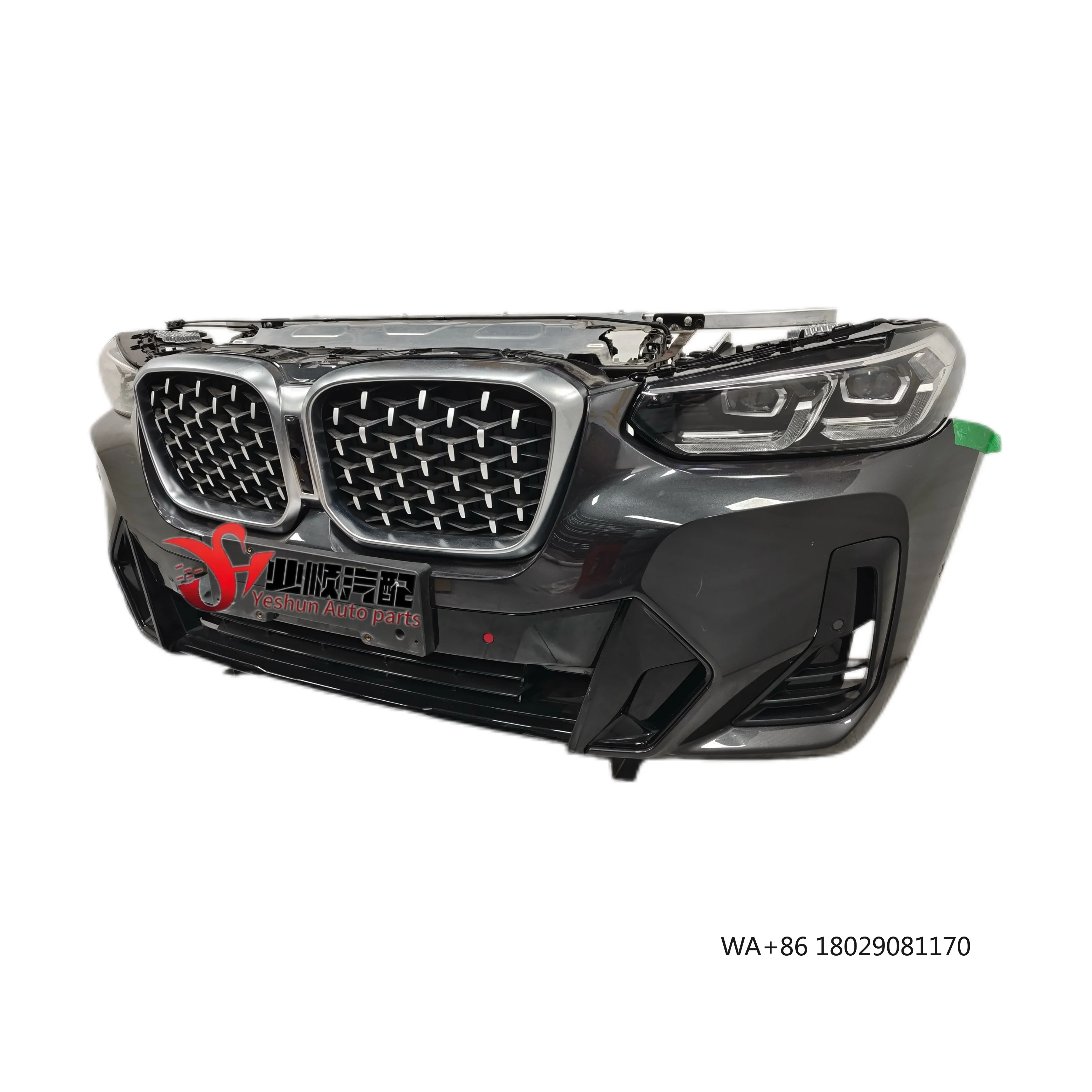 

Заводской бампер X4 G02 с радиатором и фарами в сборе