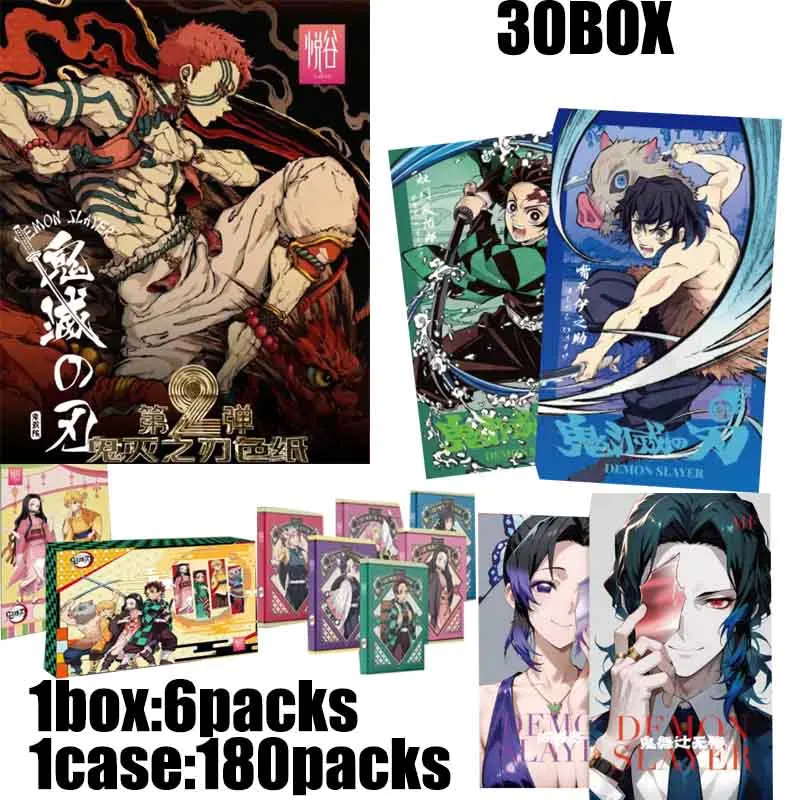 

Demon Slayer Cards Booster Box Collection Yuegu Wholesale Playing Cards Games Board Party Kids Toys Mystery Pack