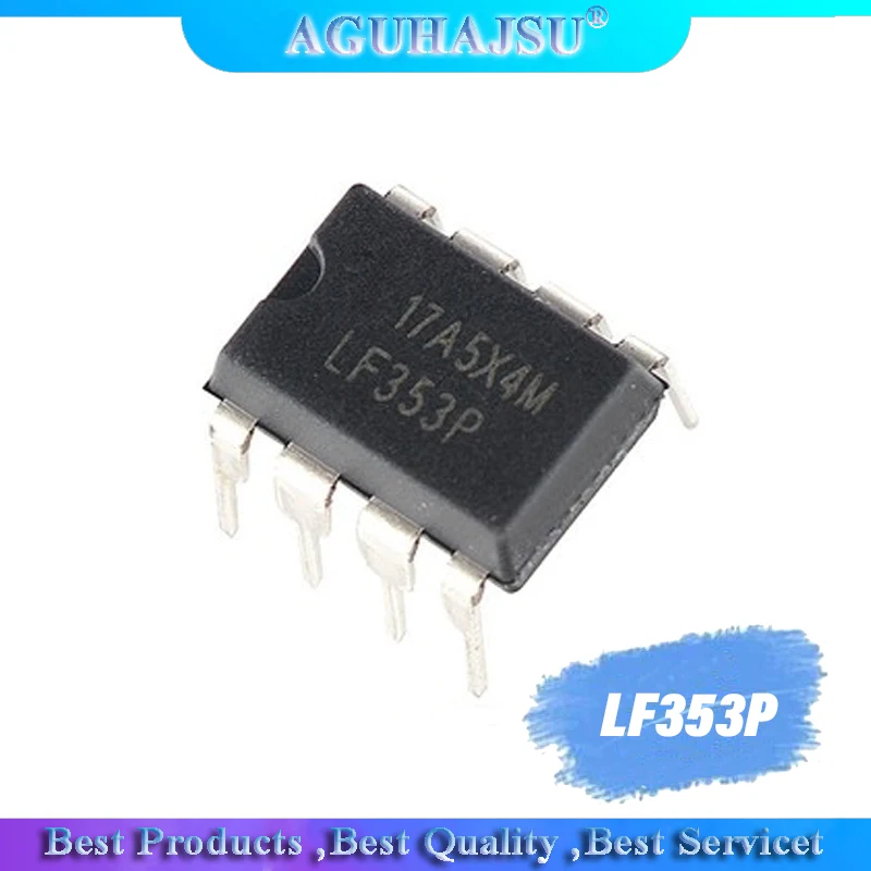 10PCS LF353P DIP8 TI JFET-INPUT DUAL OPERATIONAL AMPLIFIER LF353 DIP Dual operational amplifier