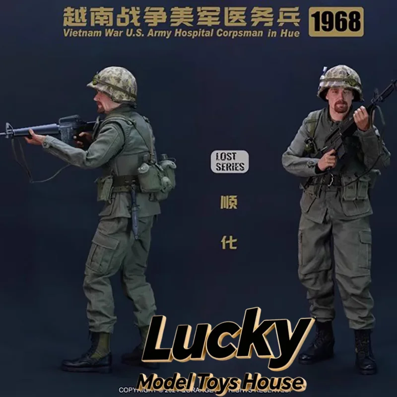 

QORANGE QOTOYS 1/6 Vietnam War U.S. Army Hospital Corpsman in Hue 1968 Memorial 12inch QOM-1046 Quick Shipment Military Figure